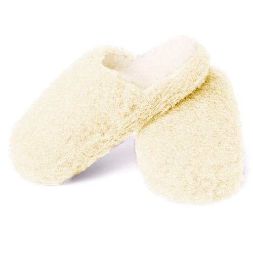 Pantofle Zdrowotne - Wełniane Kremowe 41-42